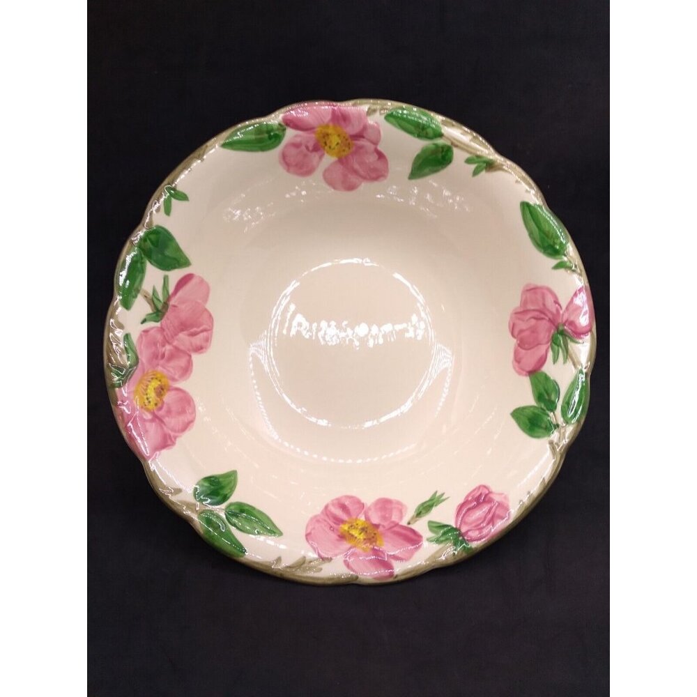 Vintage Franciscan Earthenware Desert Rose Round Serving Bowl 8.75"  Across